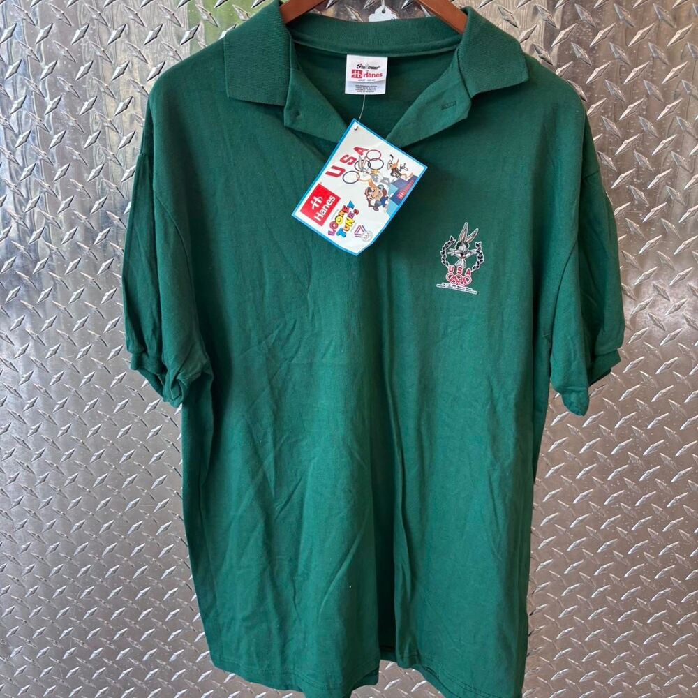 Looney-tunes Men's Green Polo-shirts